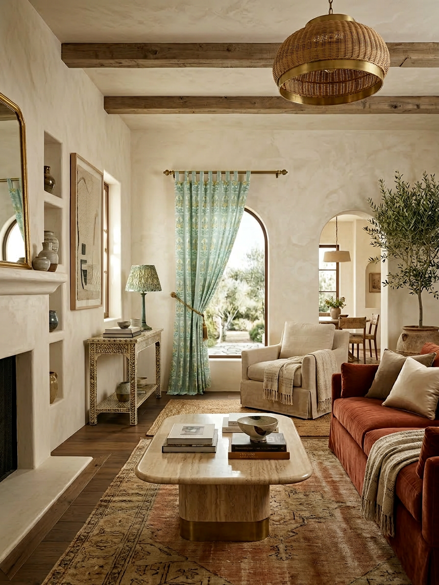 Sage Green Semi Sheer Curtains