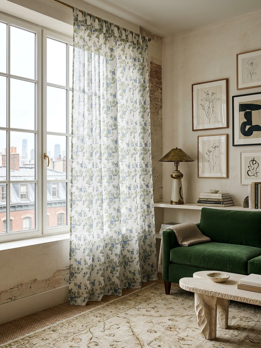 Verdelle Semi Sheer Curtains
