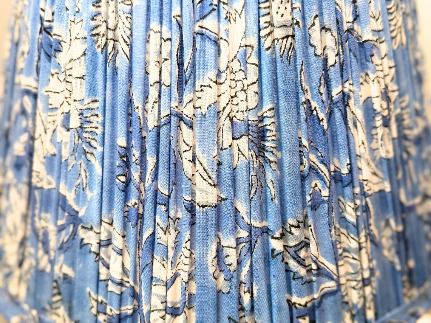 Amalfi Indigo Gathered Empire Lampshade