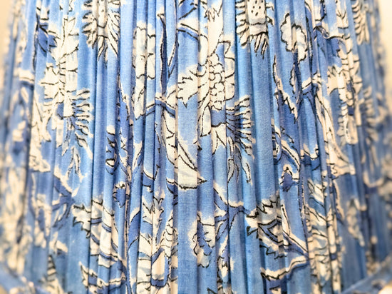 Amalfi Indigo Gathered Empire Lampshade