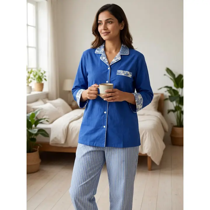 The Blue Hour Cotton Pajama Set