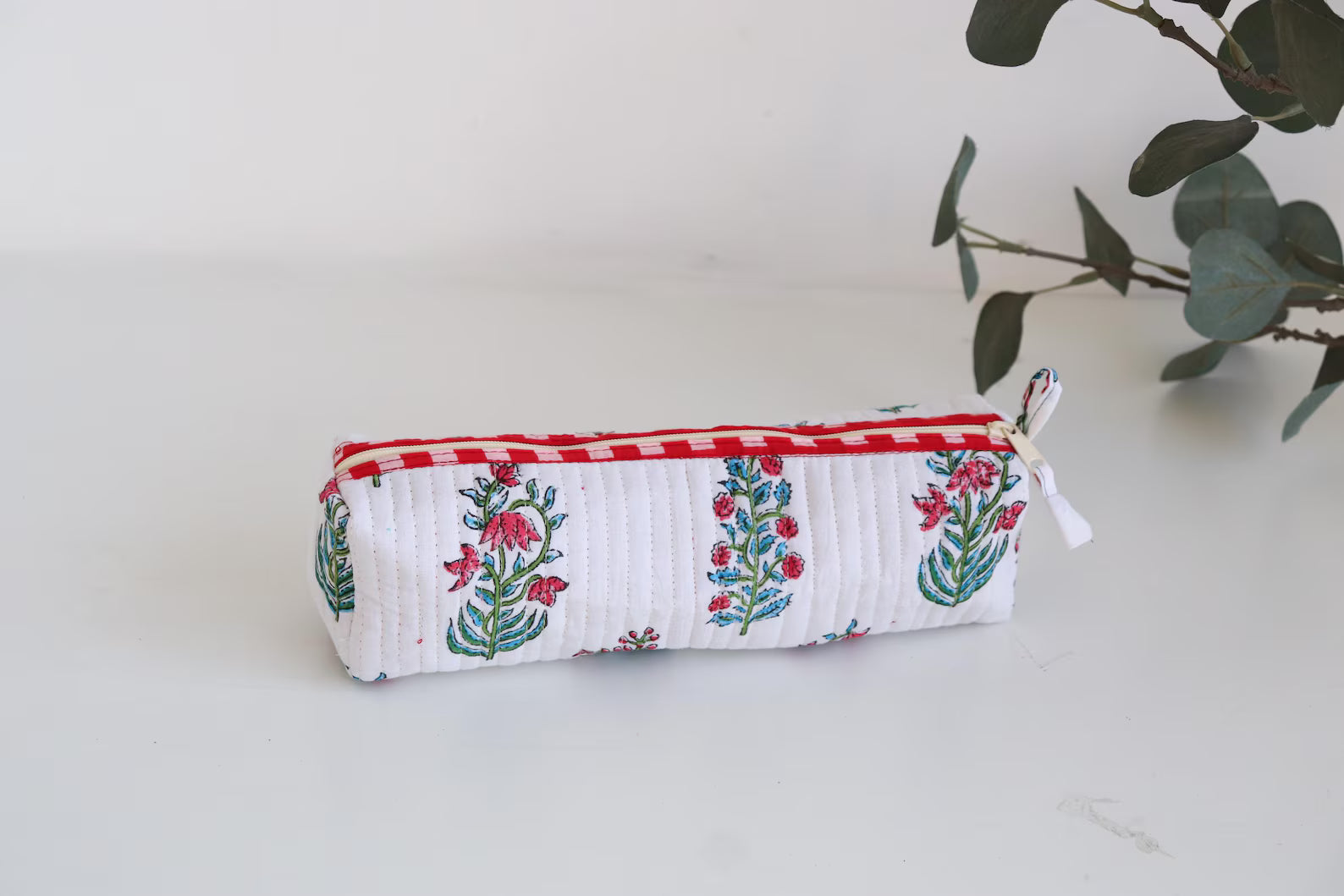The Quilted Utility Pouch - White