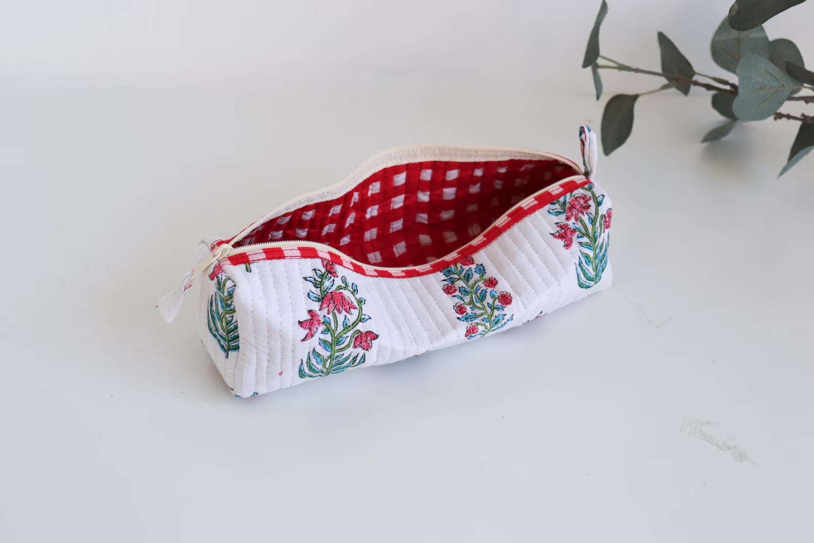 The Quilted Utility Pouch - White