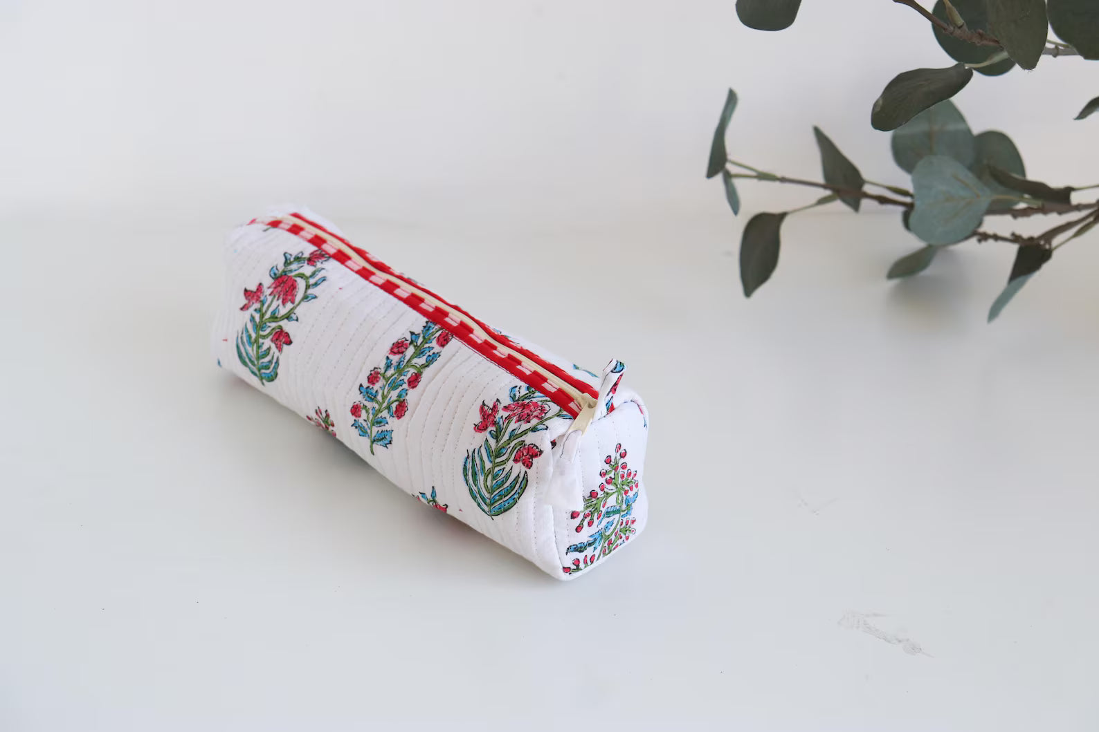The Quilted Utility Pouch - White