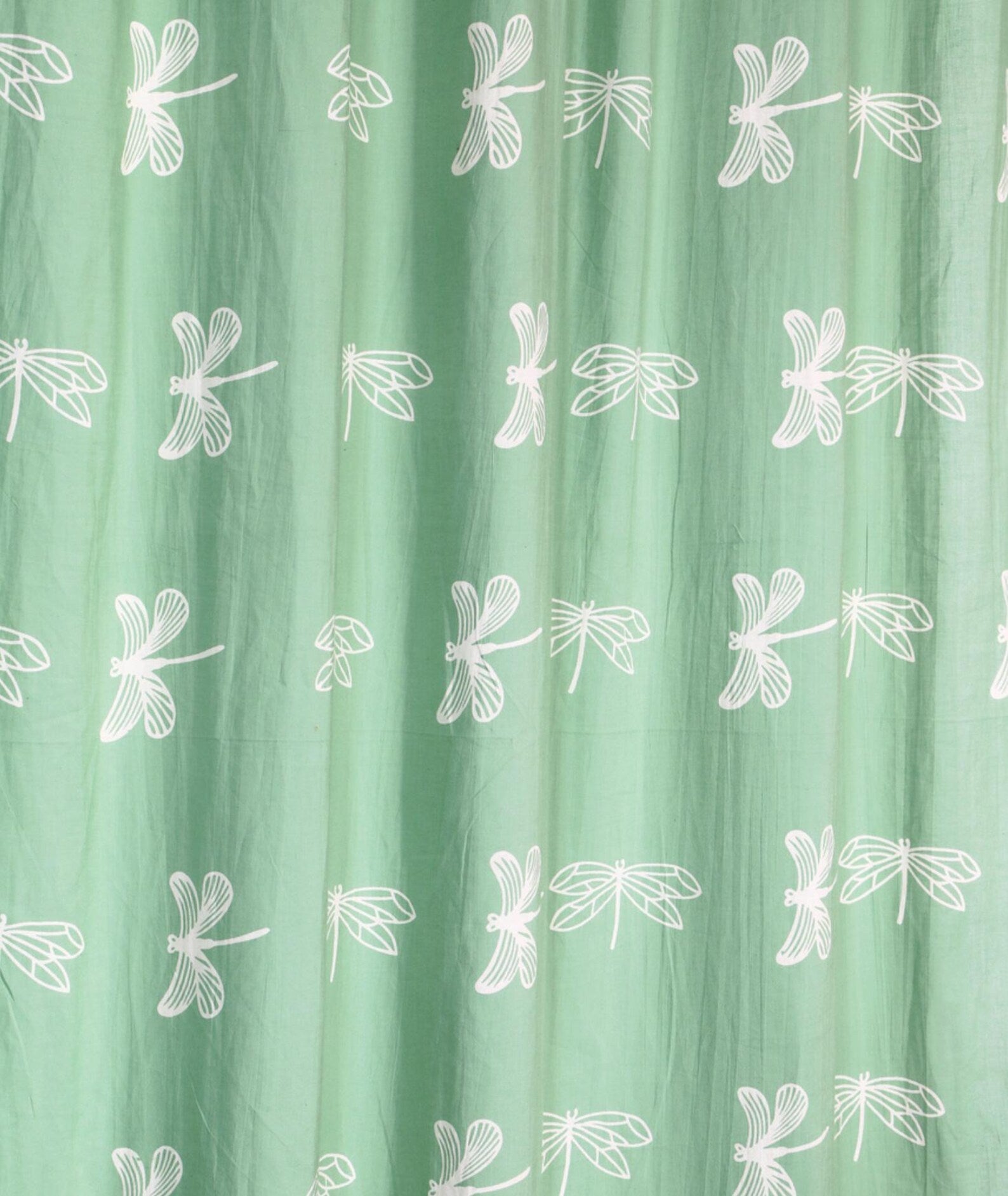 Dragonfly Block Print Curtains