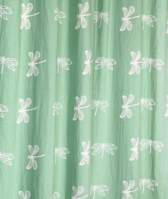 Dragonfly Block Print Curtains