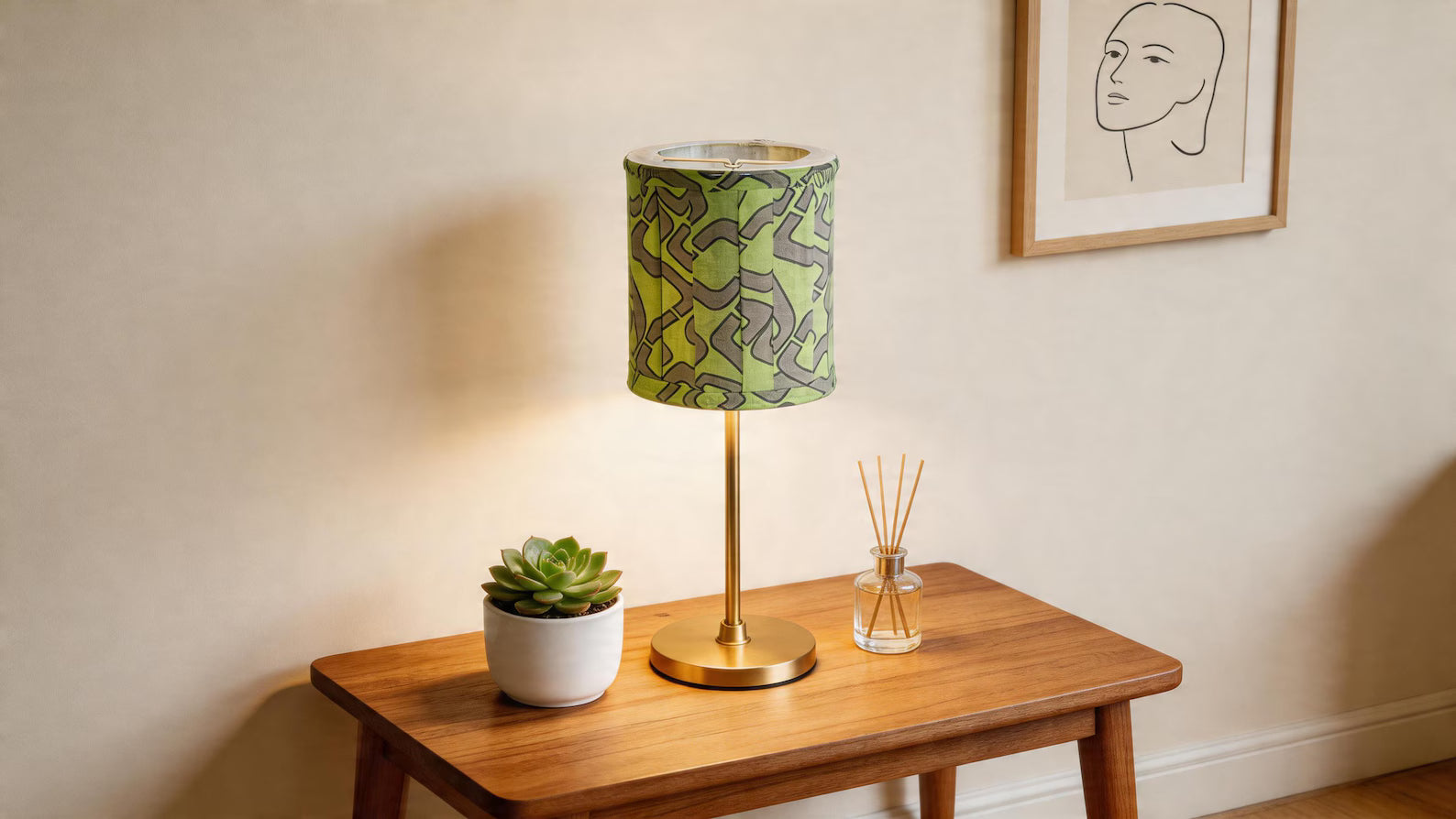 The Sage Clip Drum Lampshade