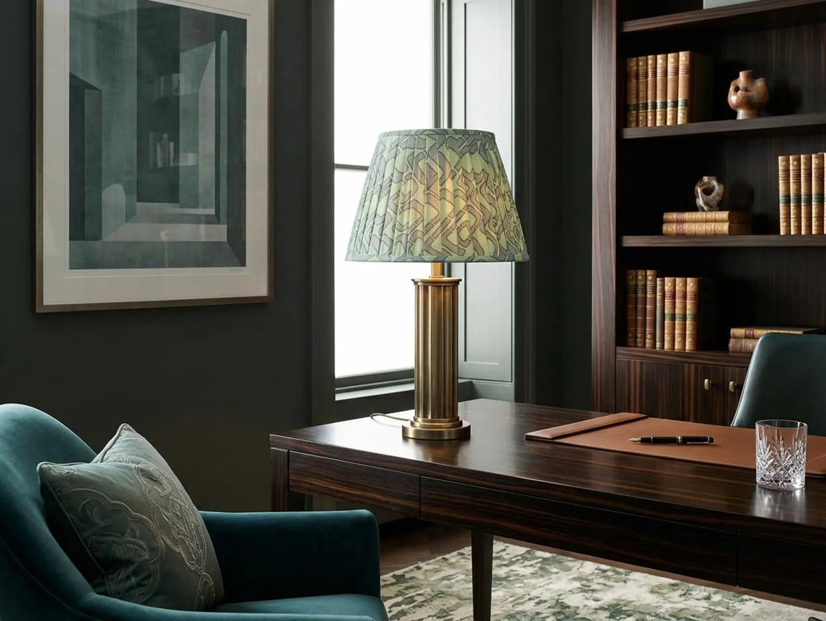 The Verdant English Pleat Lampshade