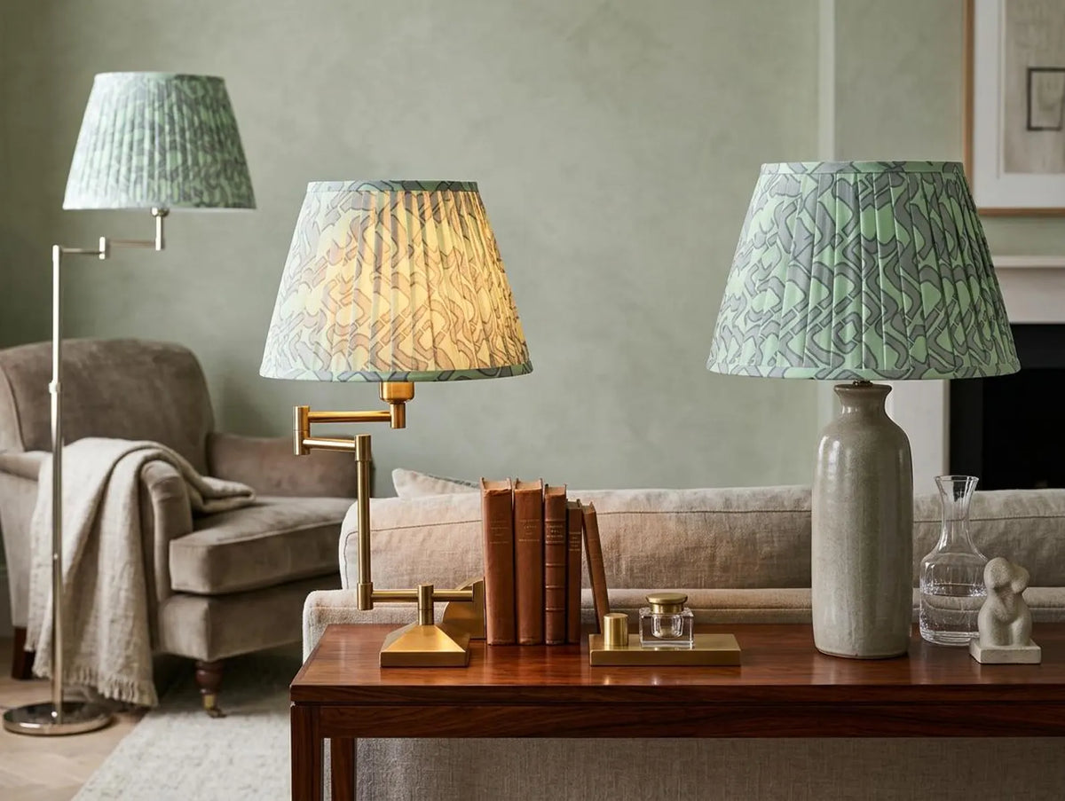 The Verdant English Pleat Lampshade