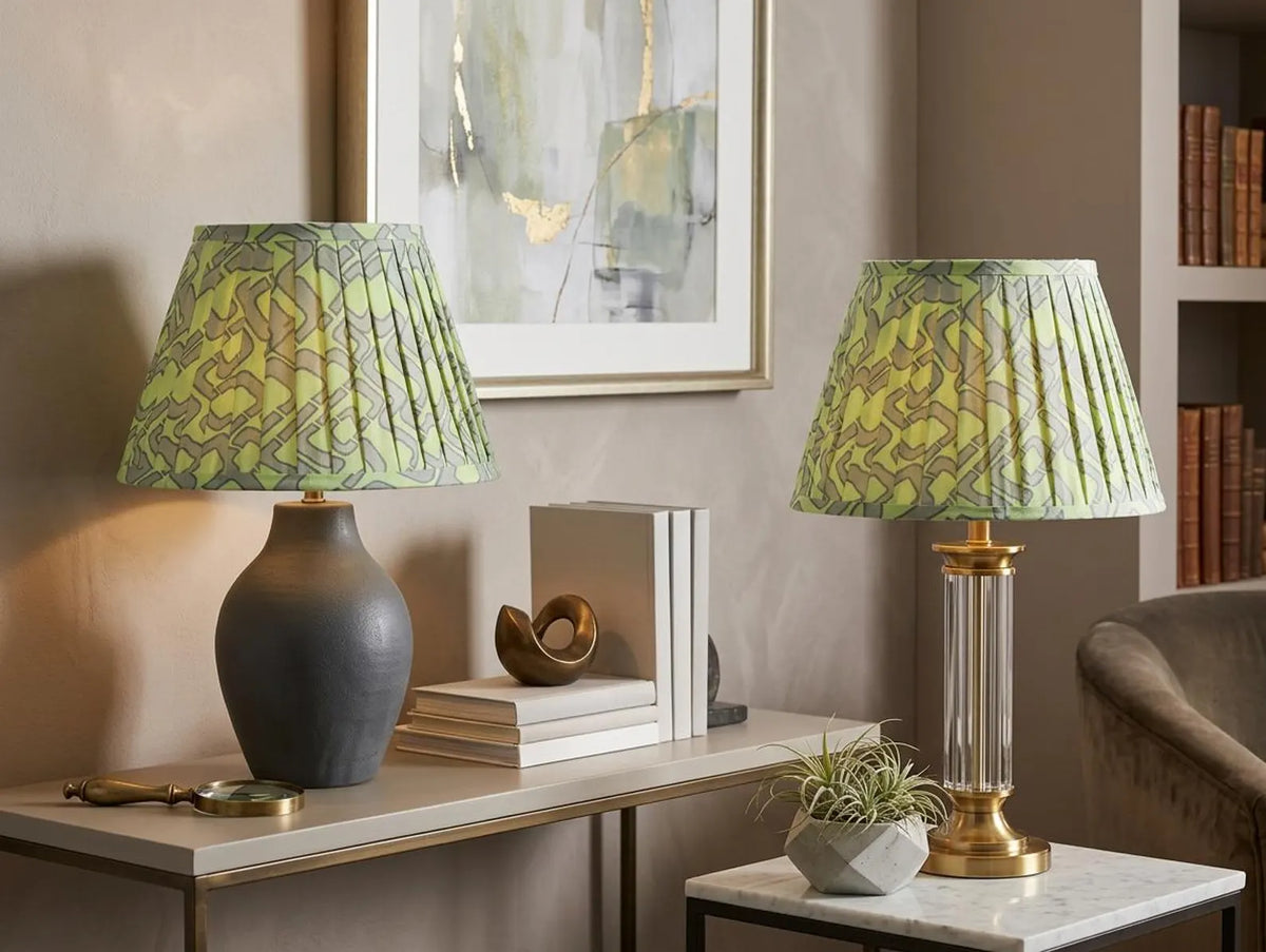 The Verdant English Pleat Lampshade