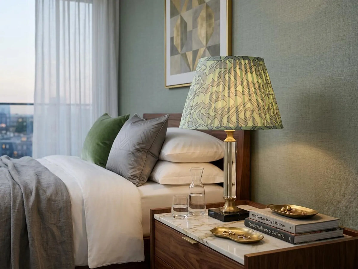 The Verdant English Pleat Lampshade