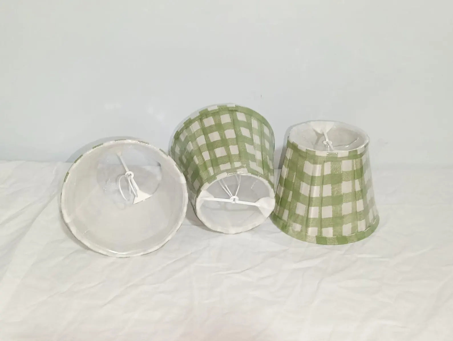 The Gingham Check Clip Pleated Lampshade