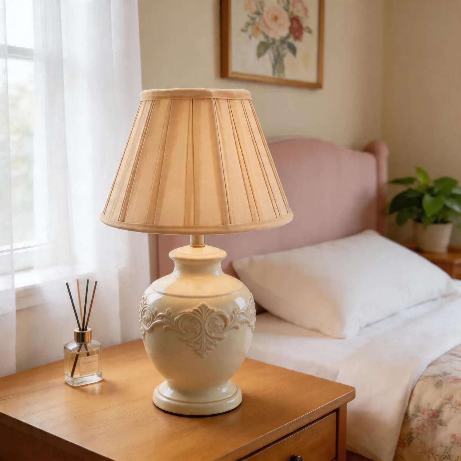 The Sandstone Pleated Lampshade