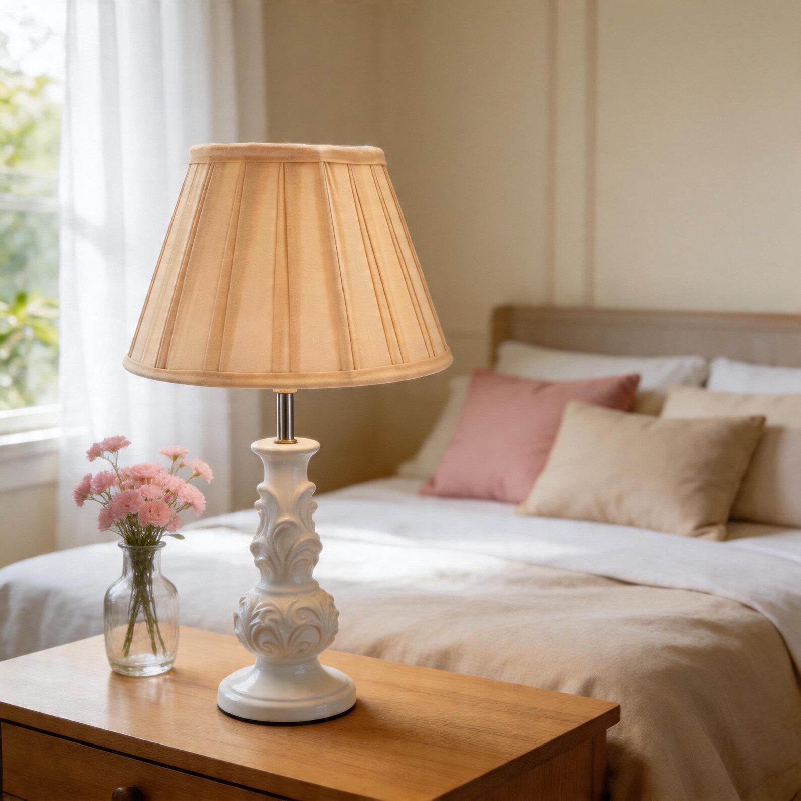 The Sandstone Pleated Lampshade