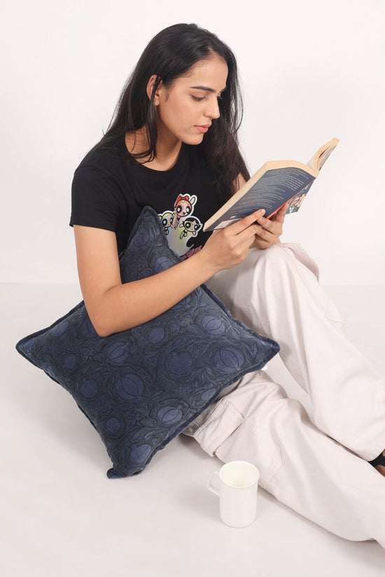 Pomegranate Blue Pillow Cover