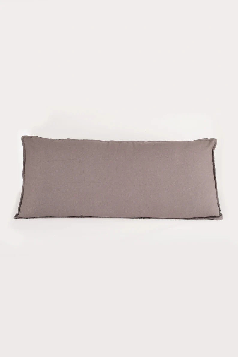 Lavender Grey Lumbar Pillow Cover