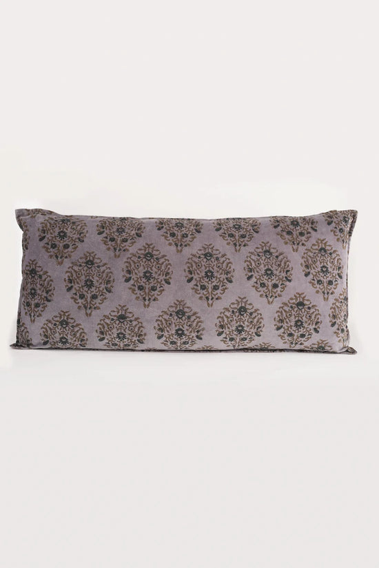 Lavender Grey Lumbar Pillow Cover
