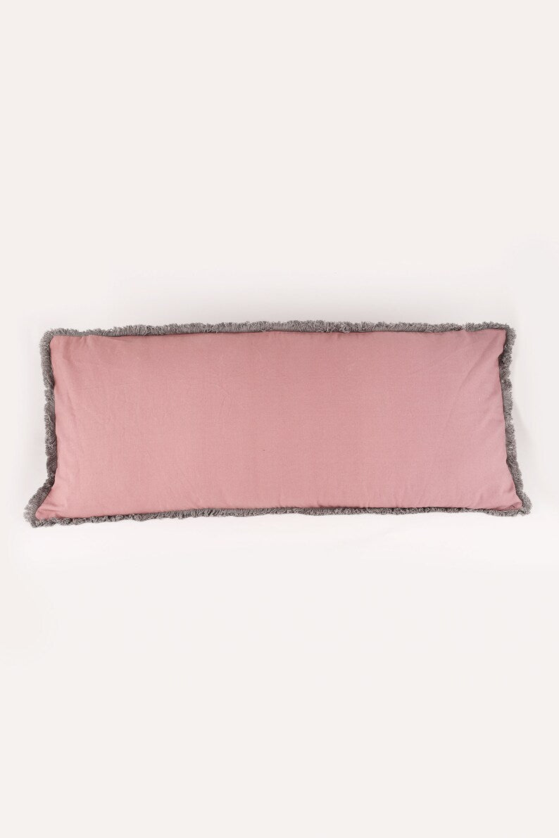 Crimson Lumbar Pillow Cover