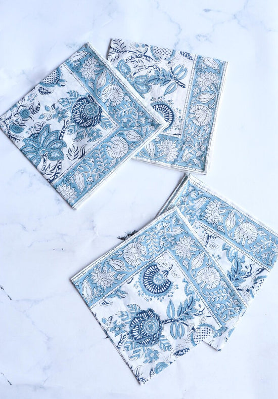 Blue & White Table Napkin  | Set of 6 (Copy)