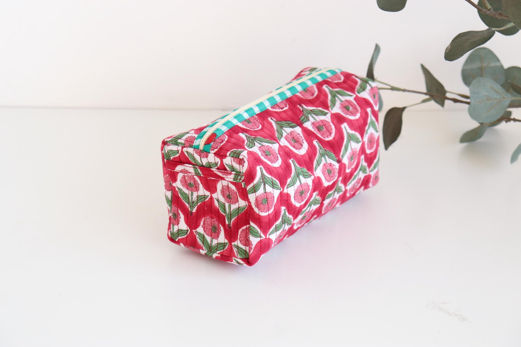 The Bloom Makeup Bag - Red