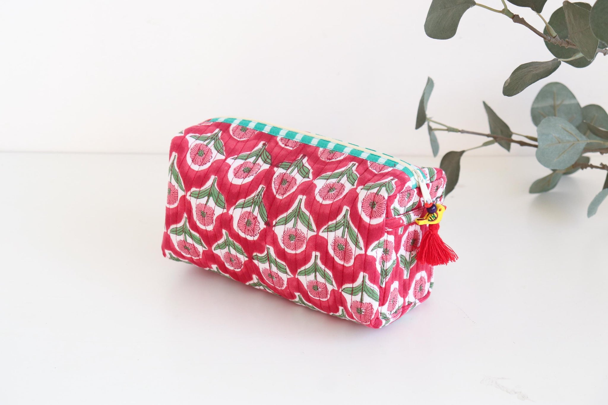 The Bloom Makeup Bag - Red