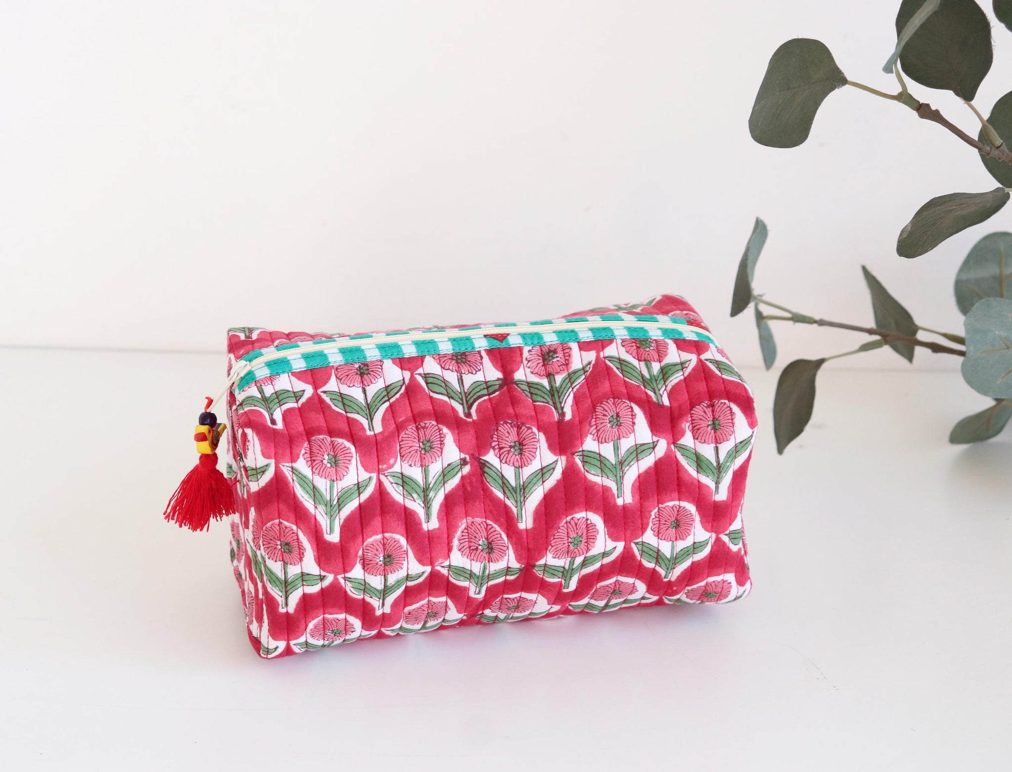 The Bloom Makeup Bag - Red