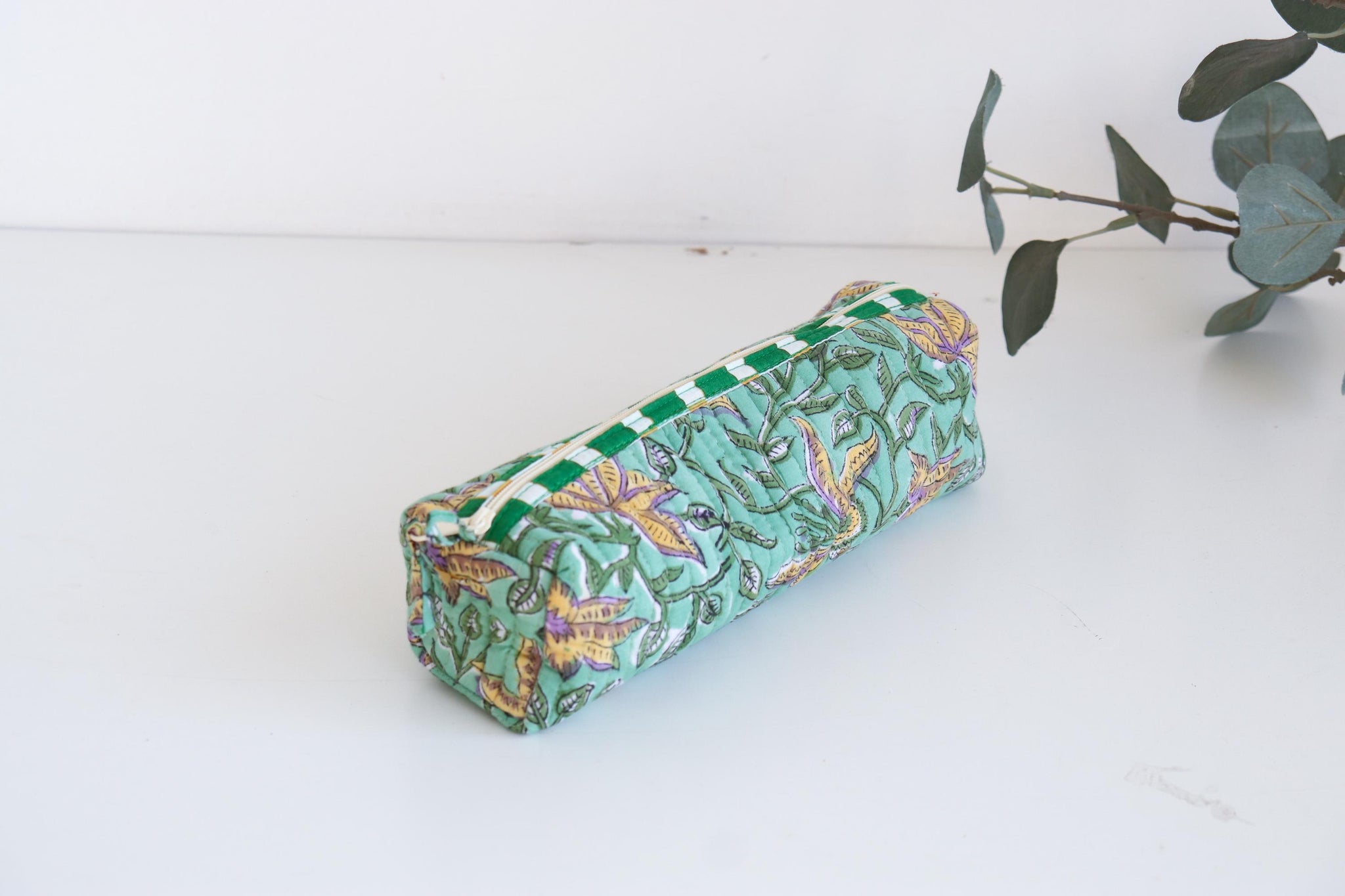 The Quilted Utility Pouch - Green