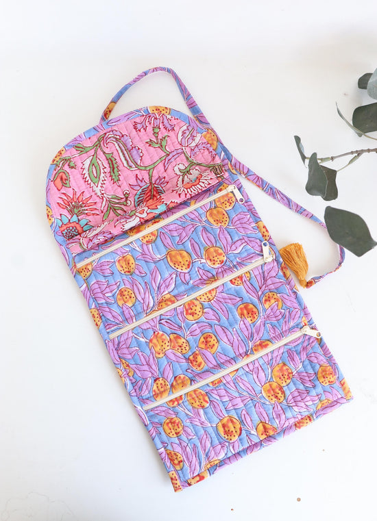 Quilted Jewelry Roll