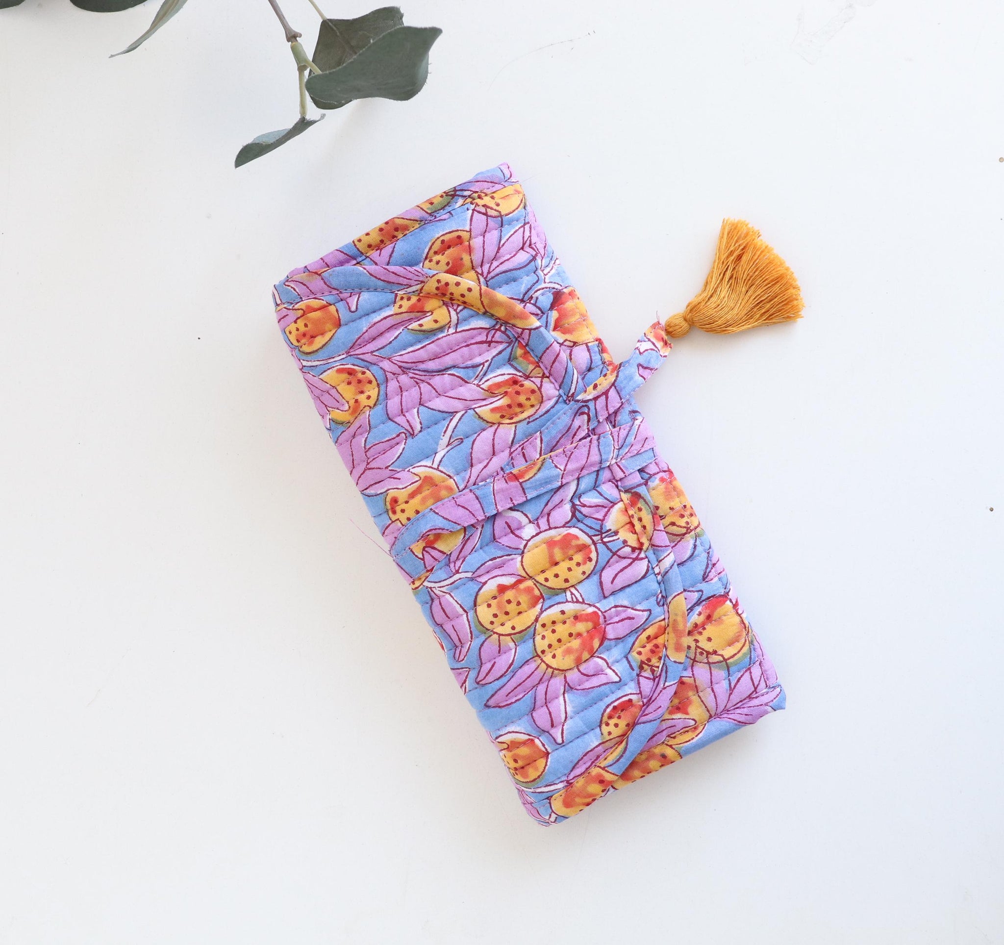 The Heirloom Jewelry Roll - Blue