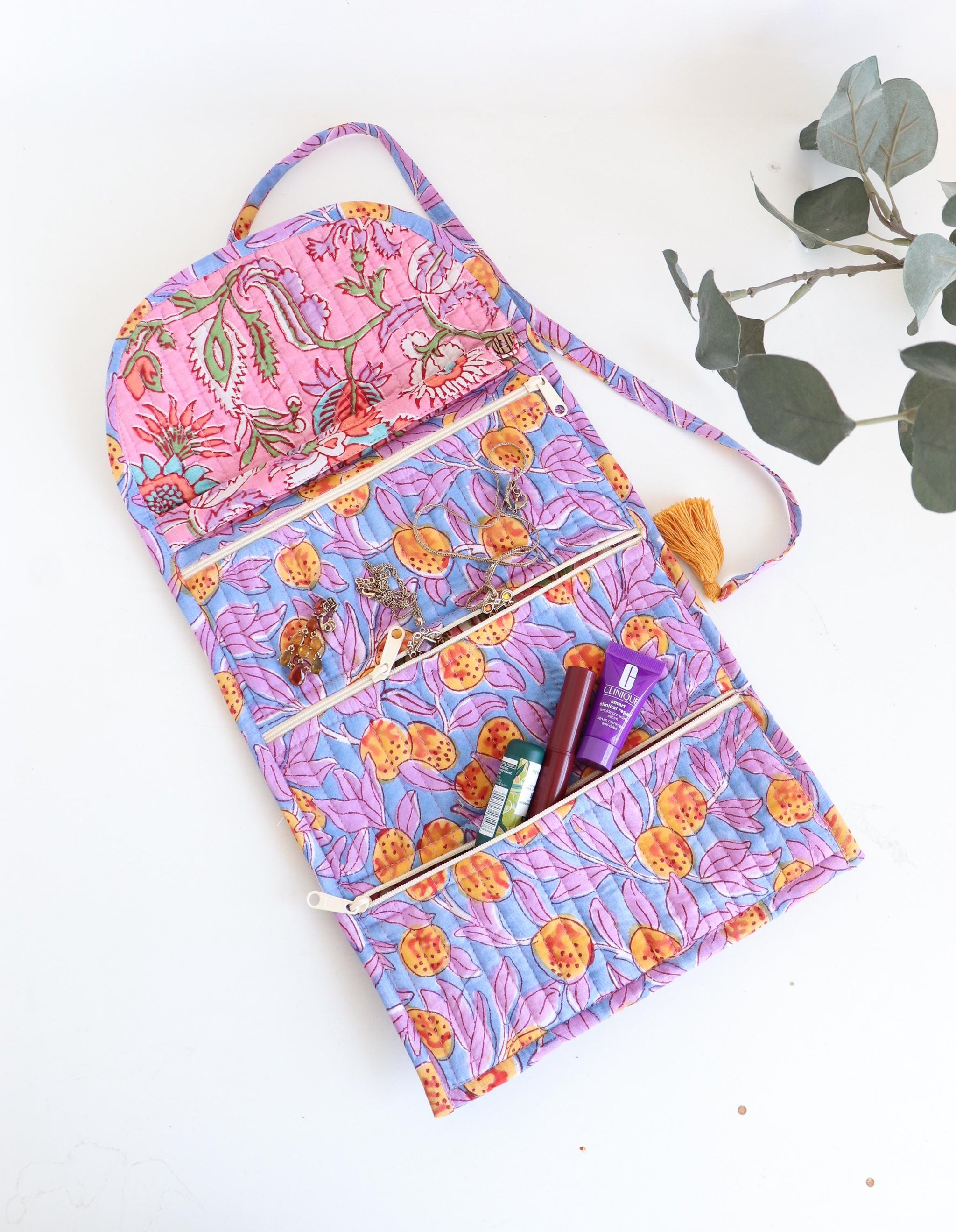 The Heirloom Jewelry Roll - Blue