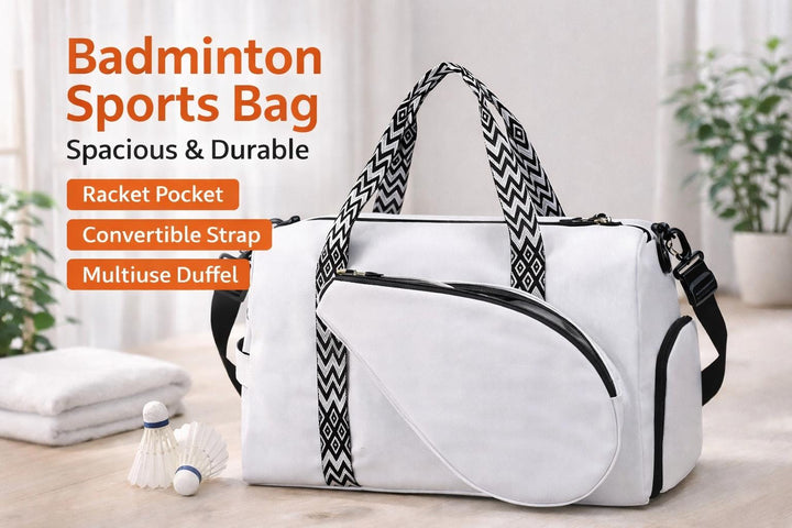 Badminton Racket Bag Oxford Cloth | Large 30–40L Sports Duffel | Lightweight Gym & Travel Bag | Gift for Badminton Players