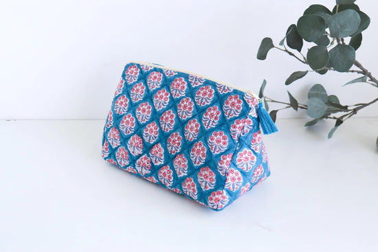 Blue Waterproof Travel Toiletry Bag
