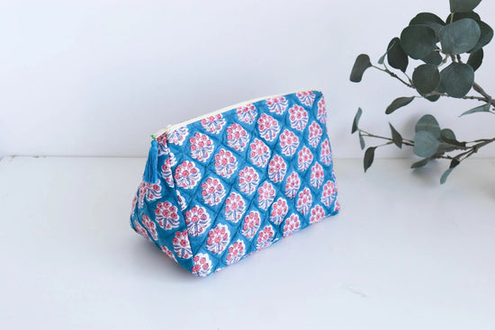 Blue Waterproof Travel Toiletry Bag