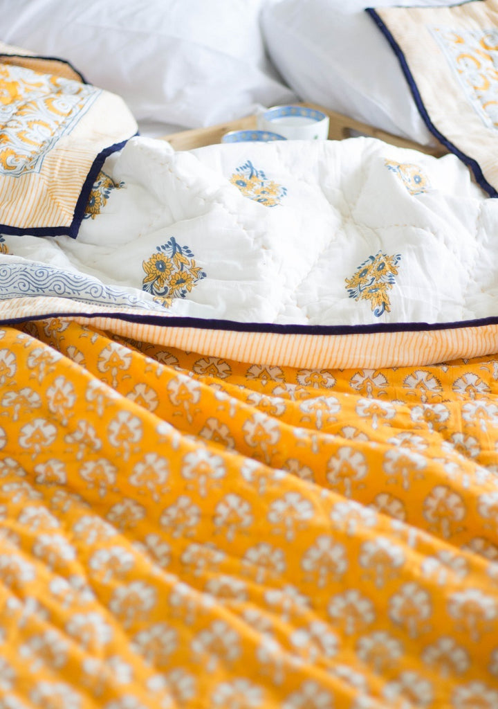 Marigold Cotton Comforter (Queen)