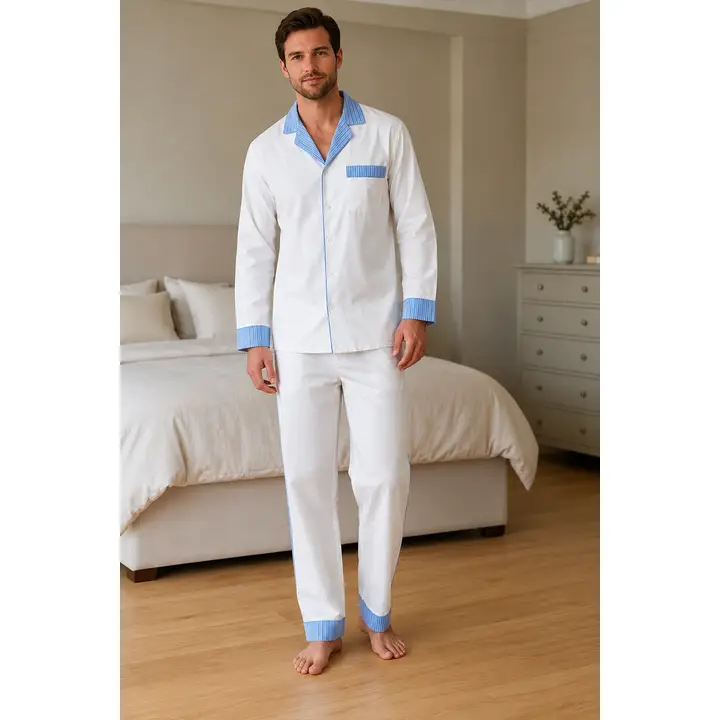 Coastal Retreat Cotton Pajama Set