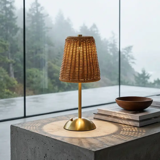 Kyoto Luxe Handwoven Table Lamp