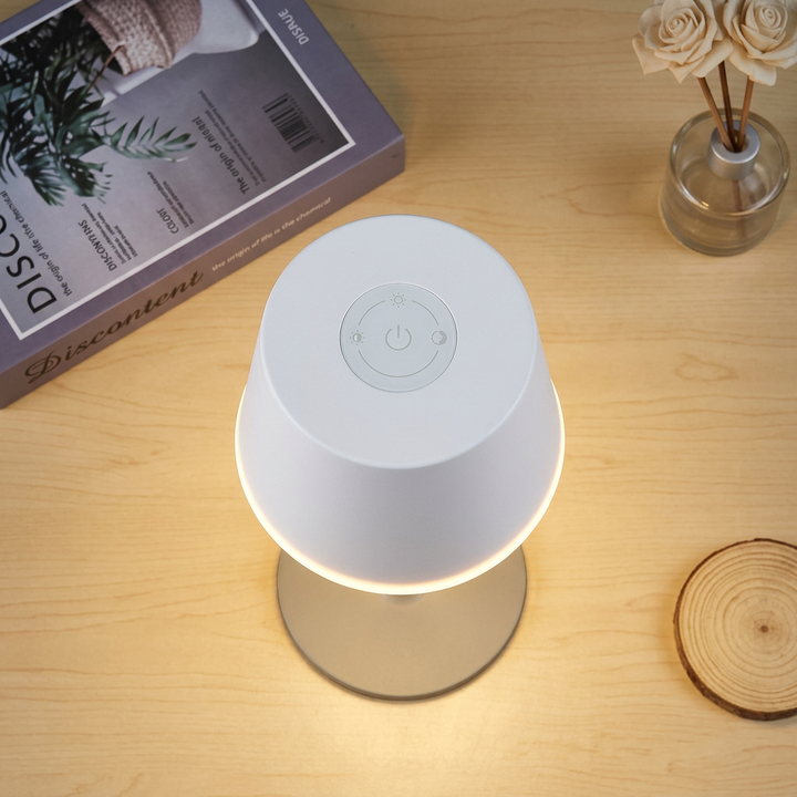 Modern White Rechargeable LED Table Lamp