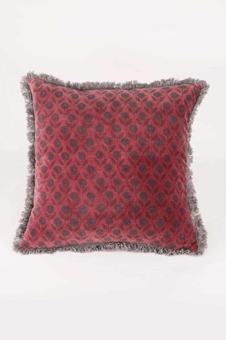 Wine Red Pillow Cover