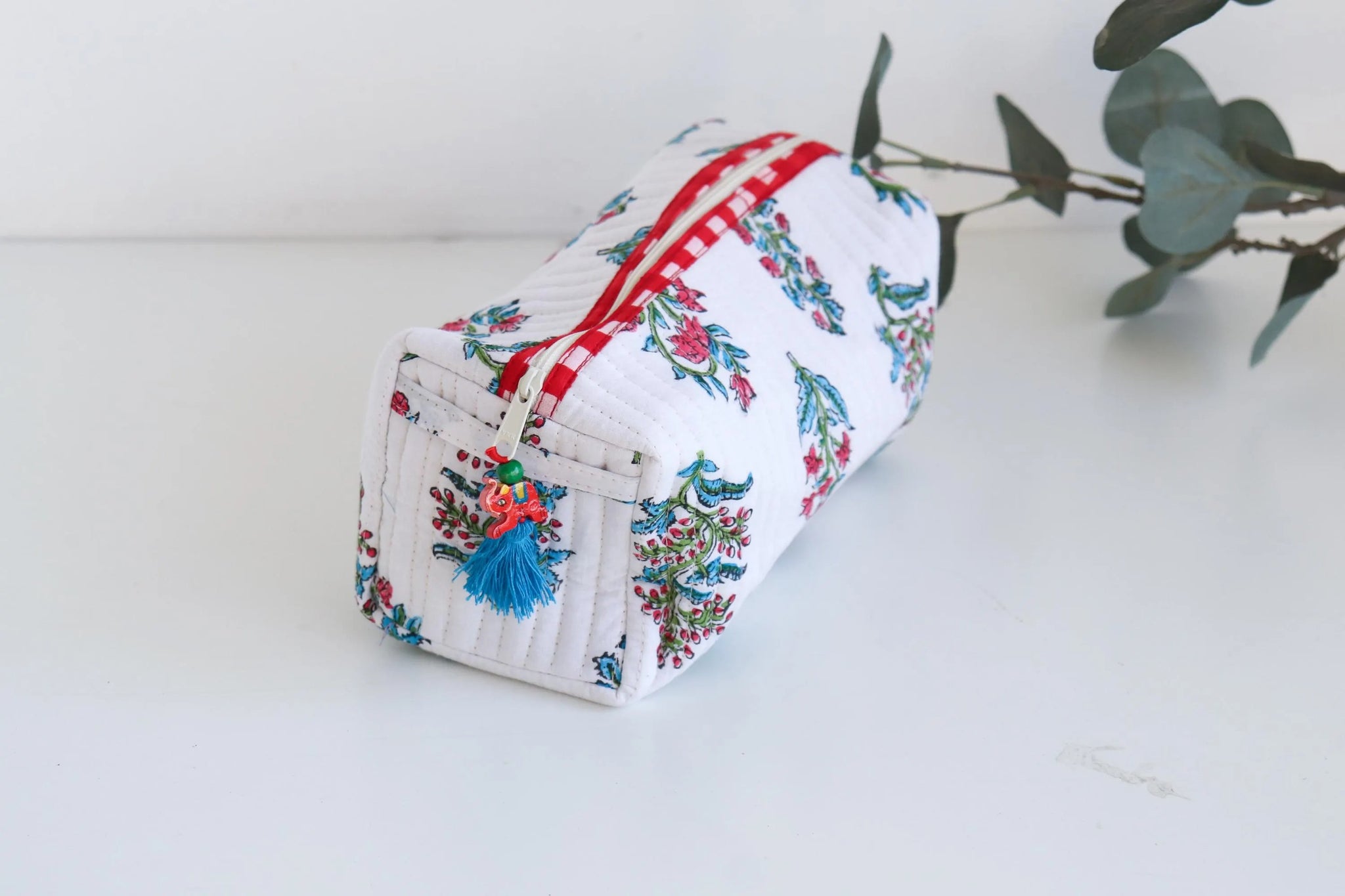 The Bloom Makeup Bag - White