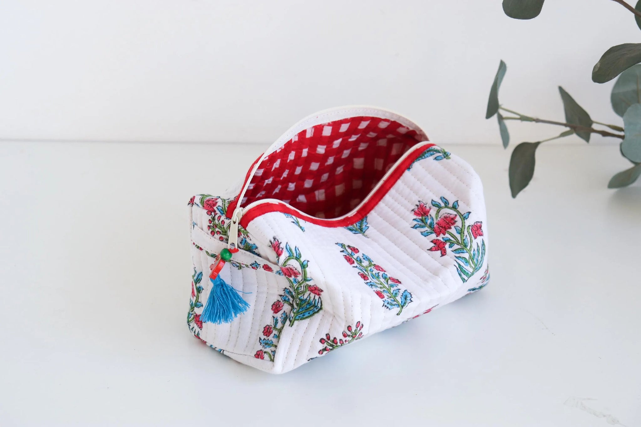 The Bloom Makeup Bag - White