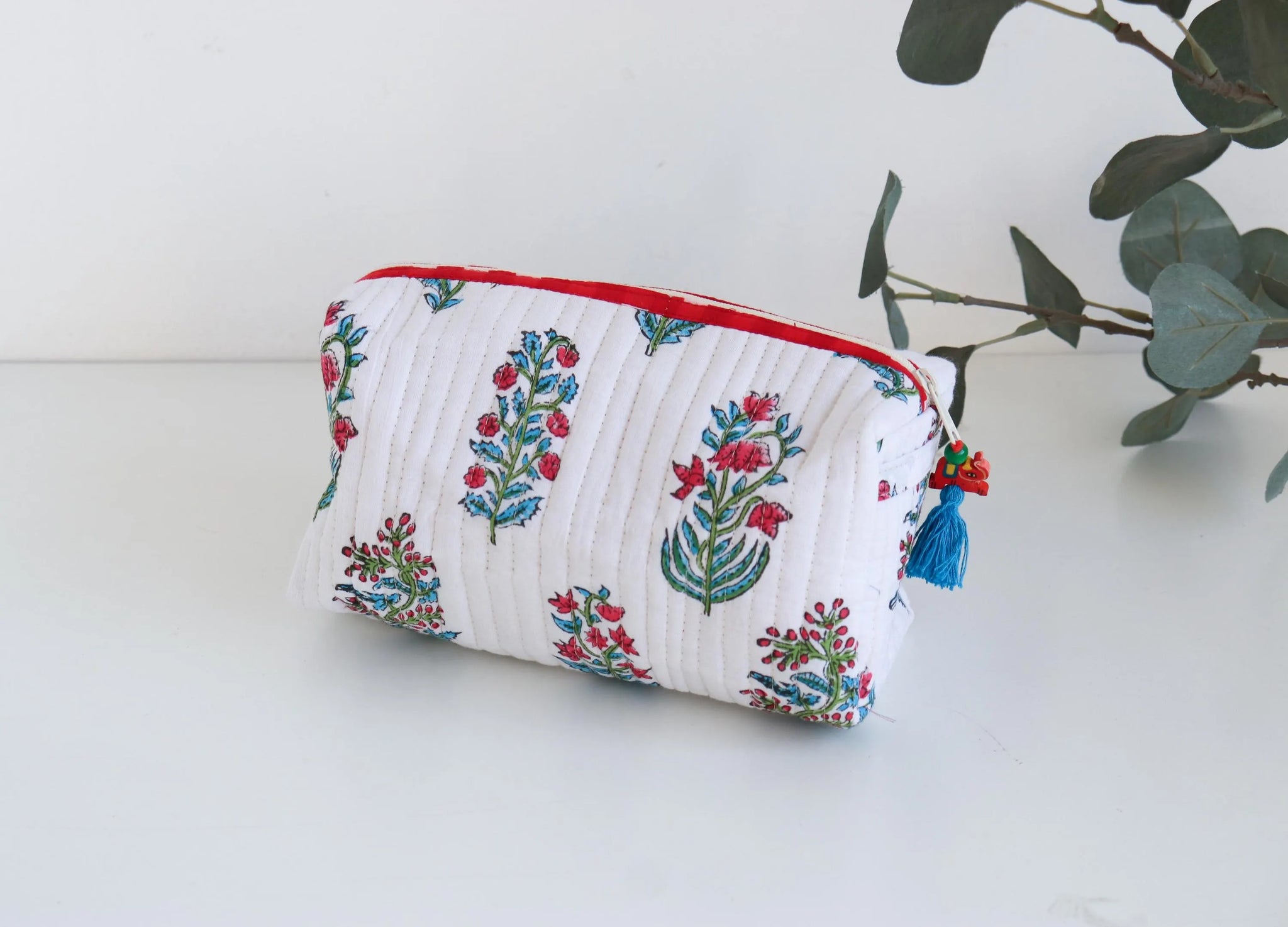 The Bloom Makeup Bag - White