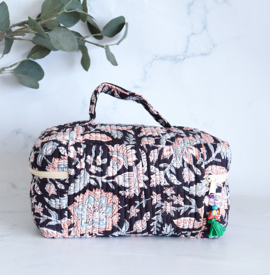 Handcrafted Quilted Vanity Bag