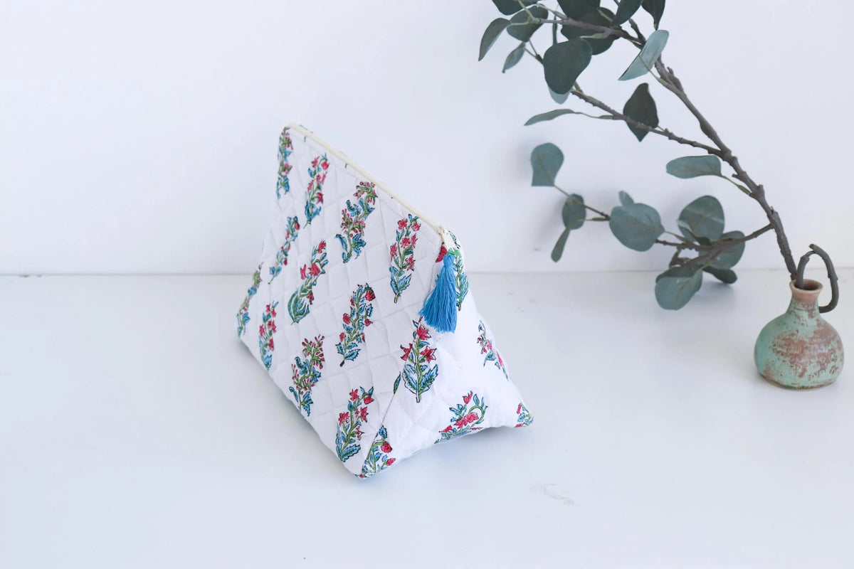 The Triangular Travel Pouch - White