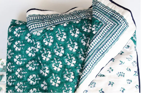 Enchanted Emerald Cotton Comforter