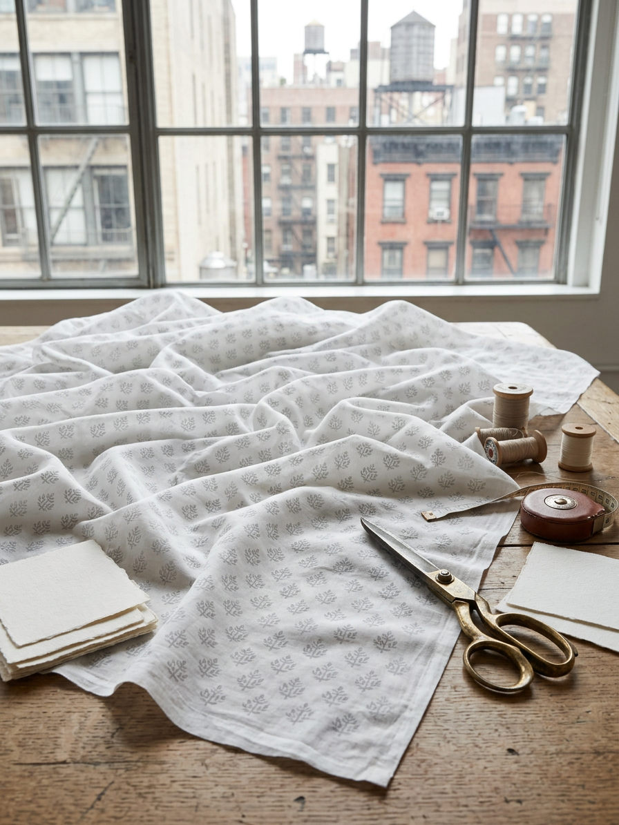 White Mist Semi Sheer Curtains